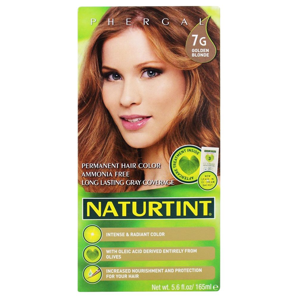 Naturtint Permanent Hair Color 7G Golden Blonde 165ml