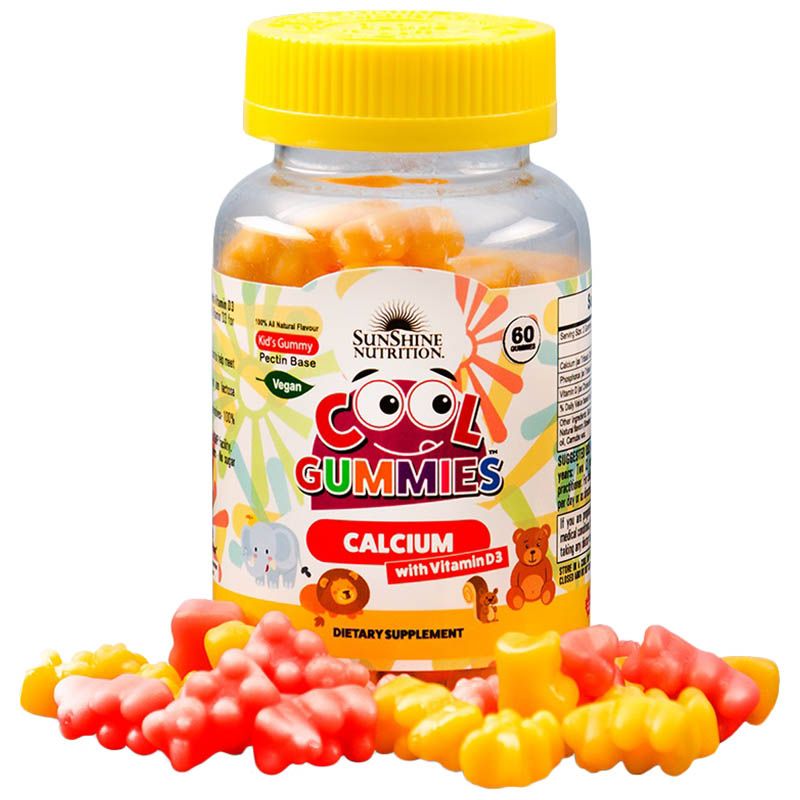Sunshine Nutrition Cool Gummies Calcium With D3