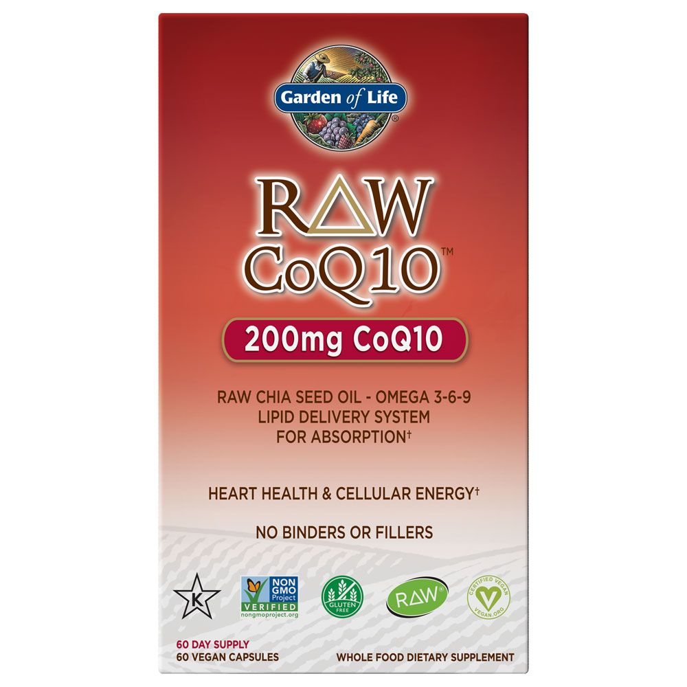 Garden of Life - RAW CoQ10 60 Vegan Capsules