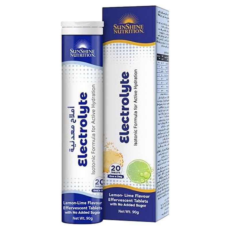 Sunshine Nutrition Isotonic Electrolyte Effervescent 20 Tabs