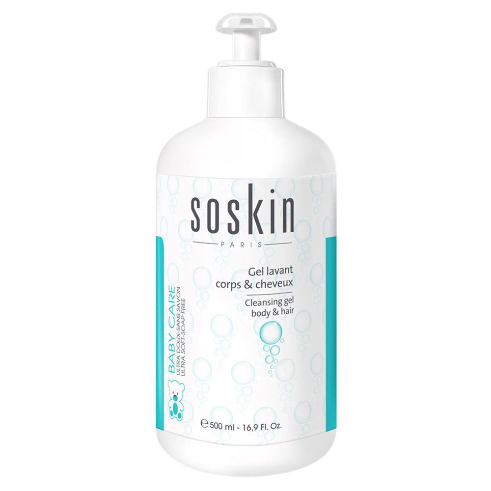Soskin - Baby Cleansing Gel Body & Hair, 500ml