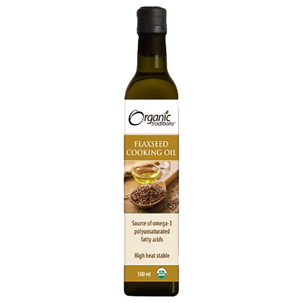 Organic Traditions Flaxseed Cooking Oil 500ml