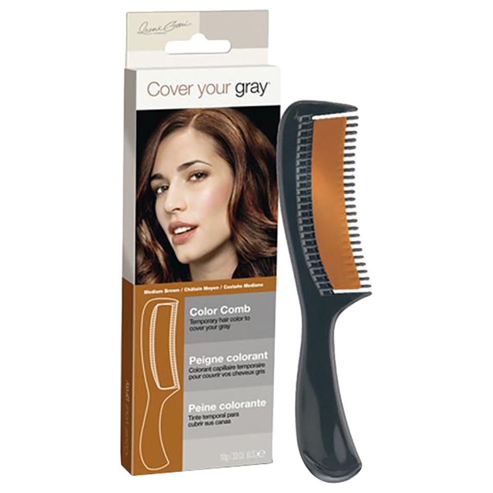 Cover Your Gray Colour Comb Medium Brown 10g