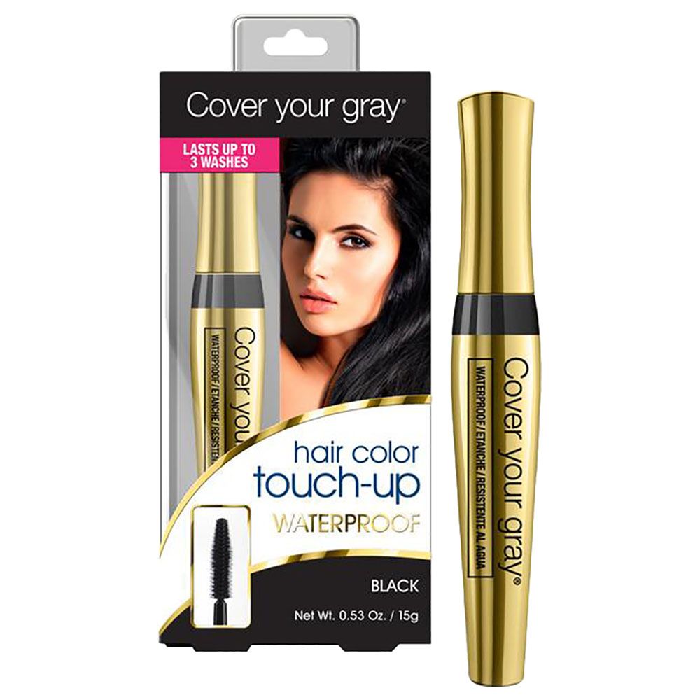 Cover Your Gray Hair Colour Waterproof Brush-In Black 15g