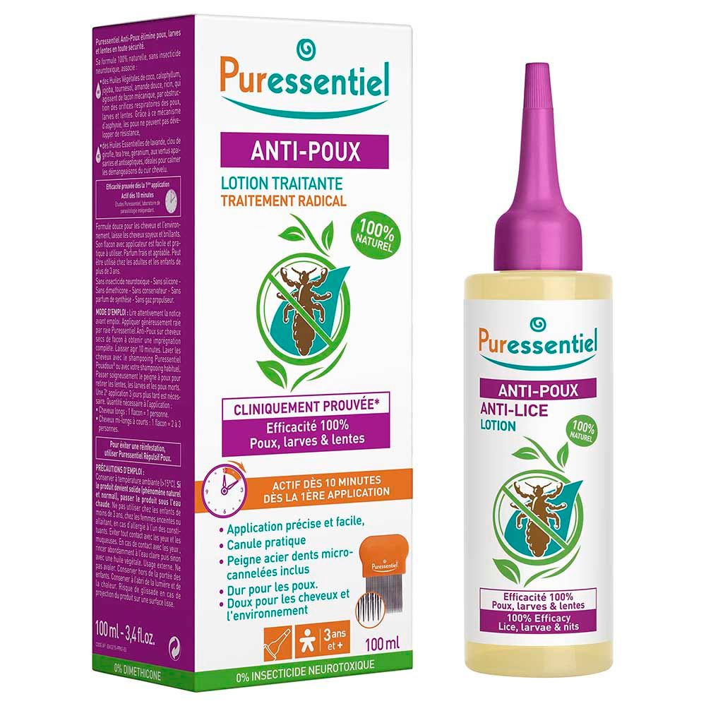 Puressentiel Anti-Lice Lotion 100ml + Comb