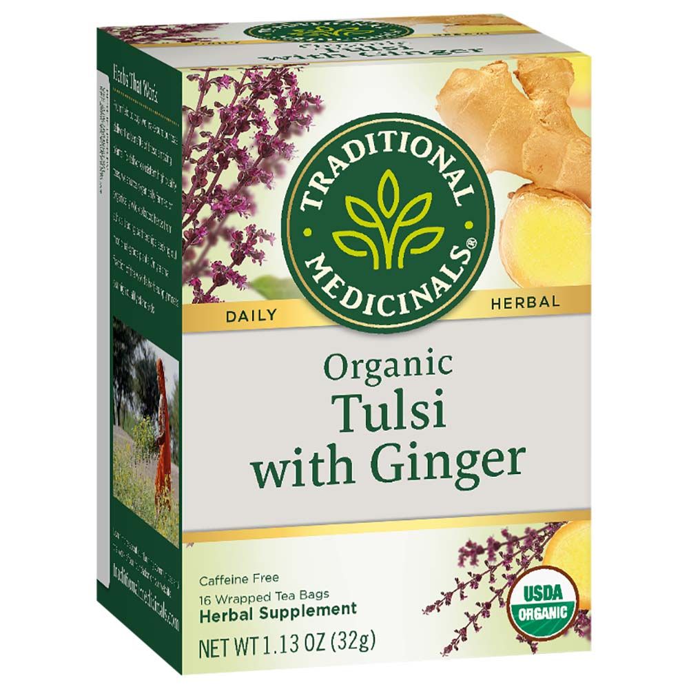 Traditional Medicinals - Tulsi With Ginger 16 Teabags