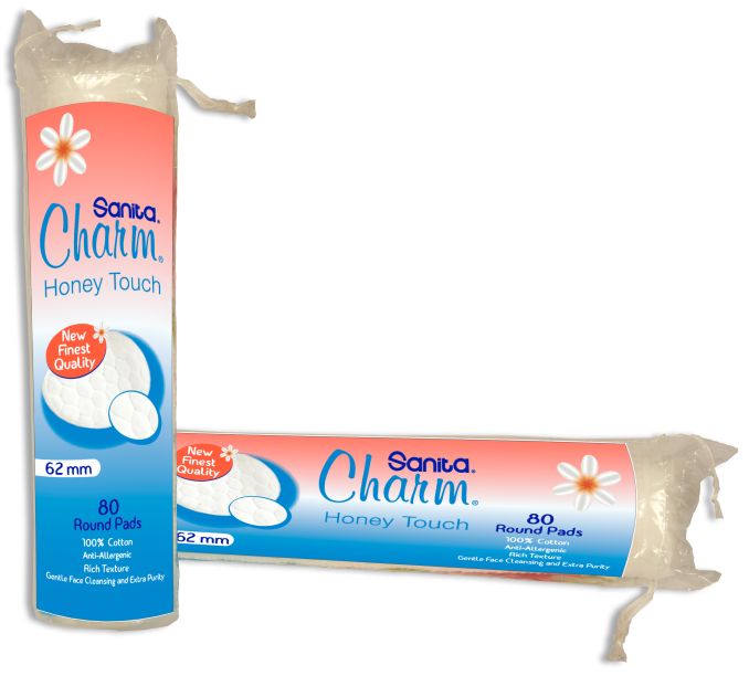 Sanita Charm Make Up Round 80 pads