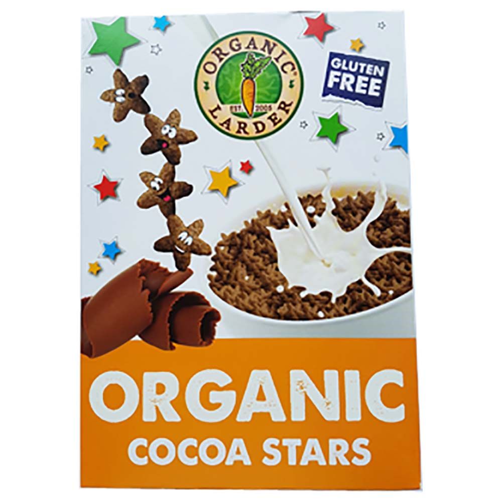 Organic Larder Chocolate Stars Cereal 275g