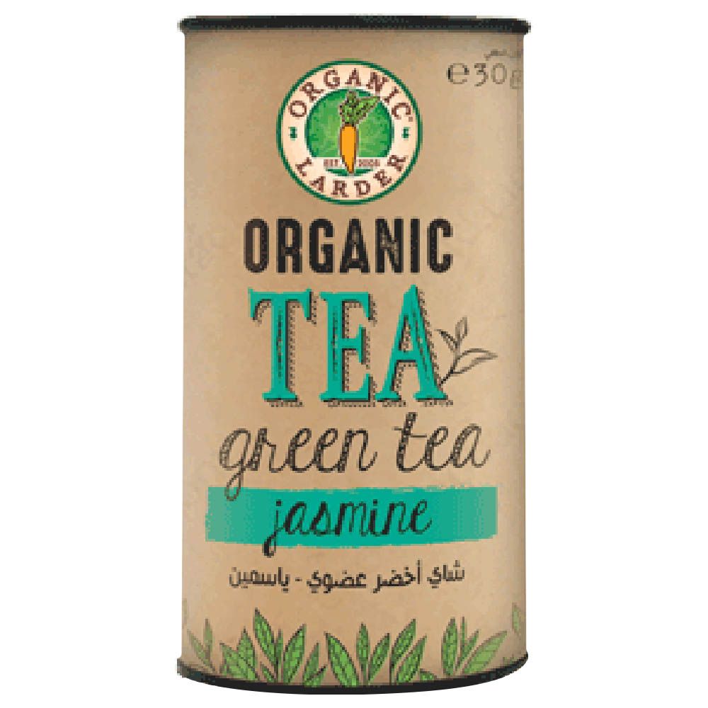 أورجانيك لاردر - شاي أخضر + ياسمين - 30 غم