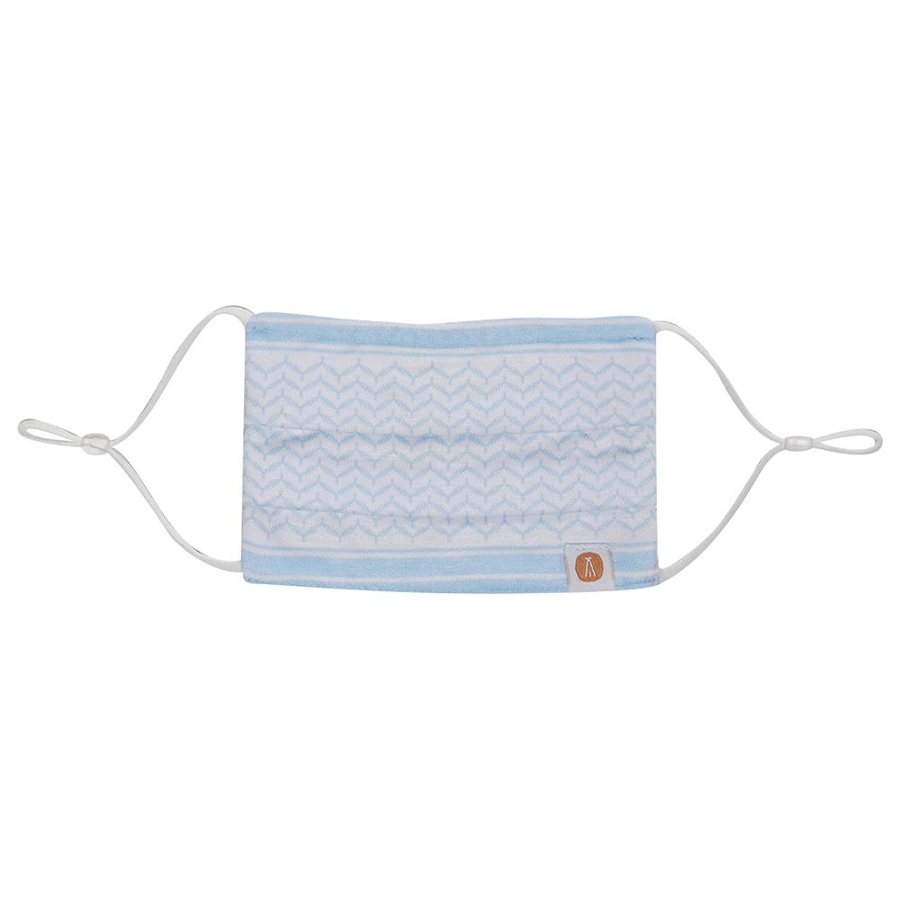 Little Bedoo - Face Mask - Blue Shemagh