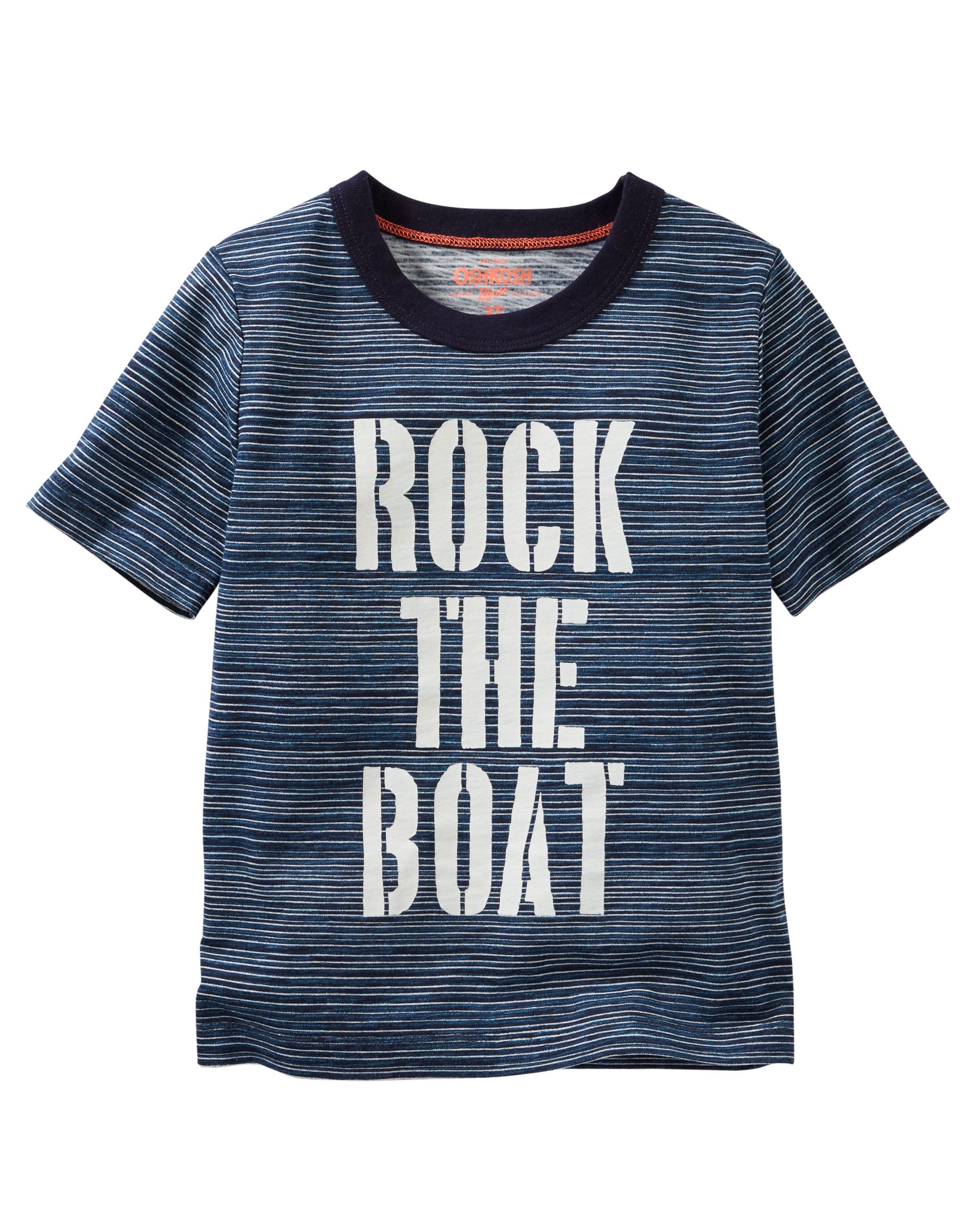 OshKosh - Glow in the Dark Striped Boat Tee