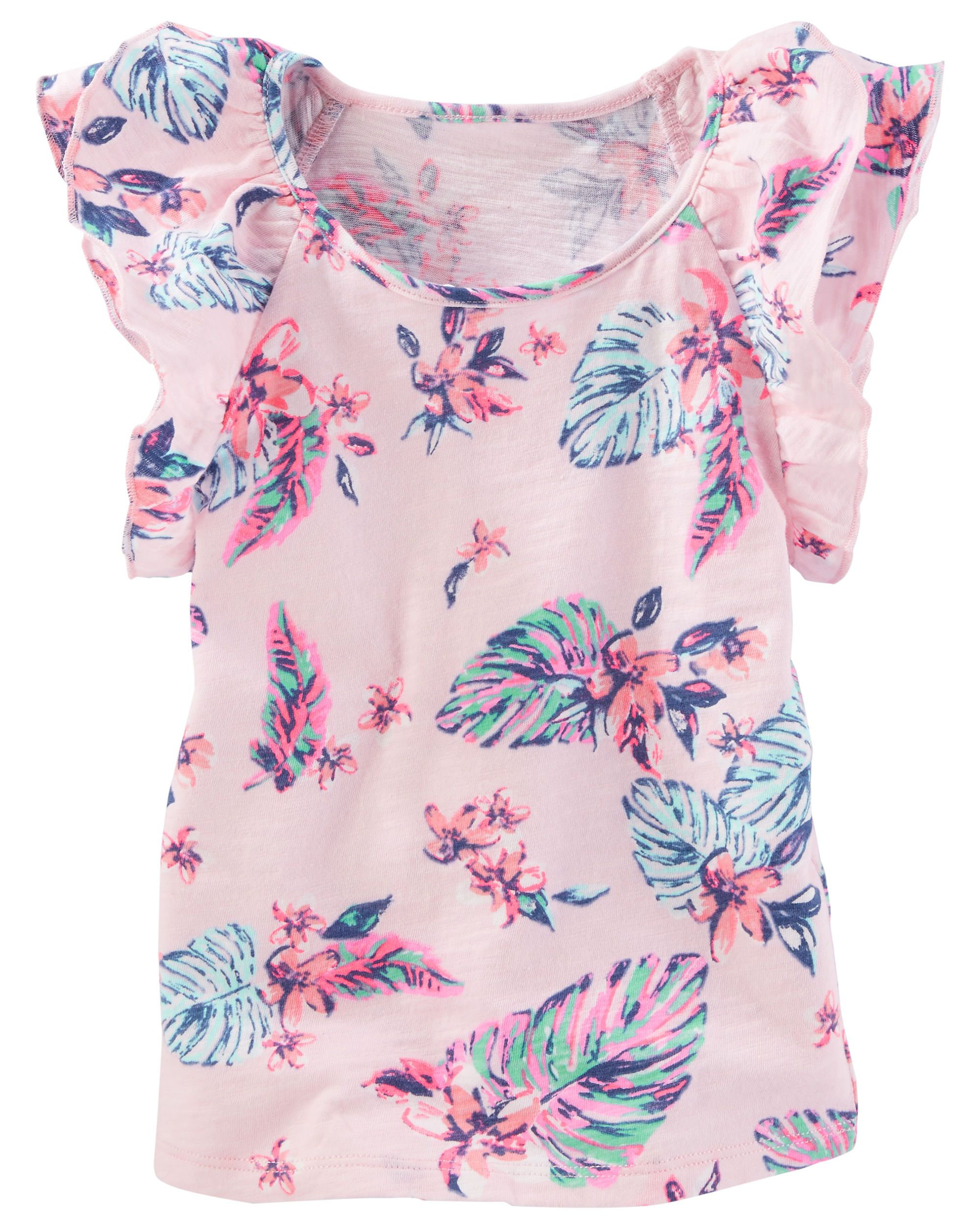 أوش كوش بيغوش توب أكمام كشكش زهري