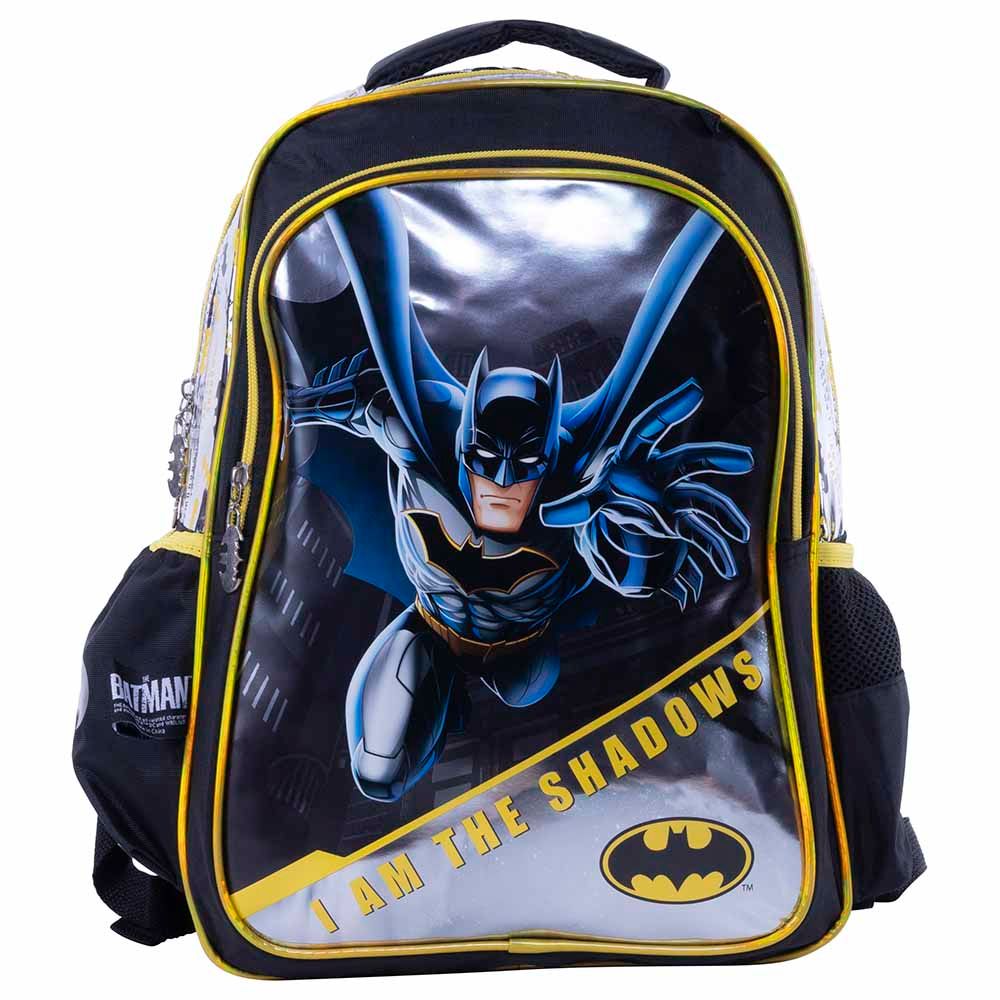 Batman - Backpack w/2 Main Compartments & 2 Side Pockets - 16-Inch