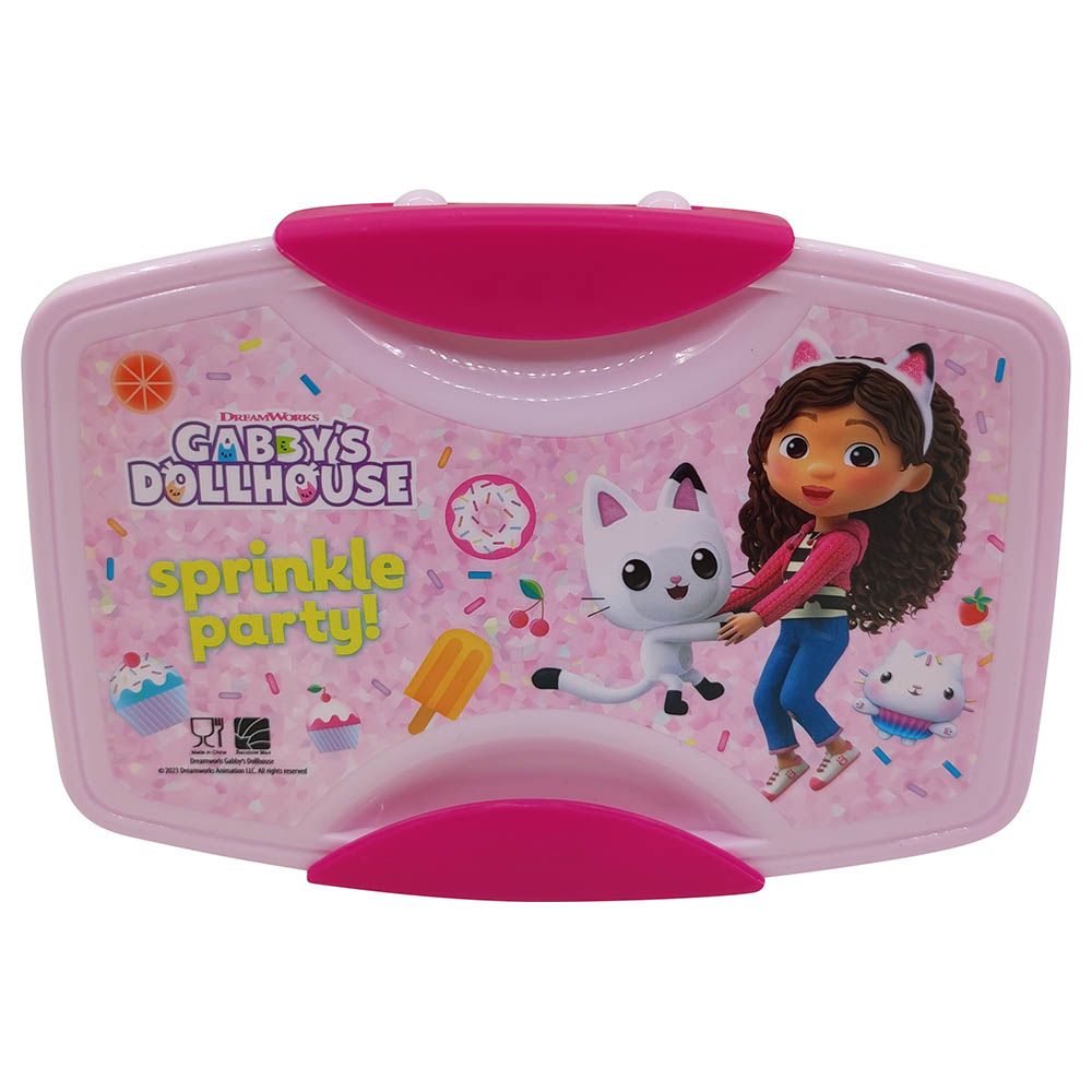 Gabby'S Doll House - Pp Lunch Box W/ Fork & Spoon