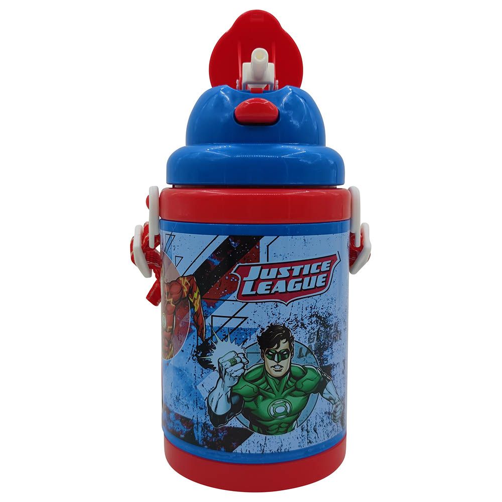 Justice League - Pp Water Bottle W/ Strap - 460Ml
