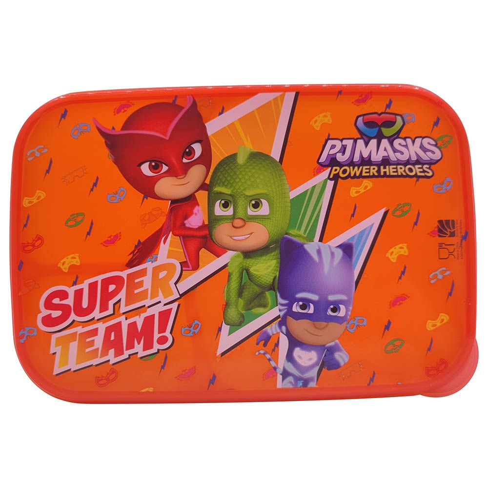PJ Masks - Pp 3 Compartments Lunch Box W/ Transparent Lid