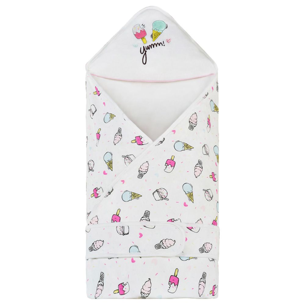 Baby Insular - Yummy Ice Cream Swaddle - White
