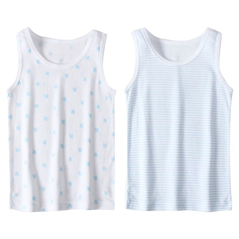 Sugar Rush - Striped Vests Pack Of 2 - White/Blue