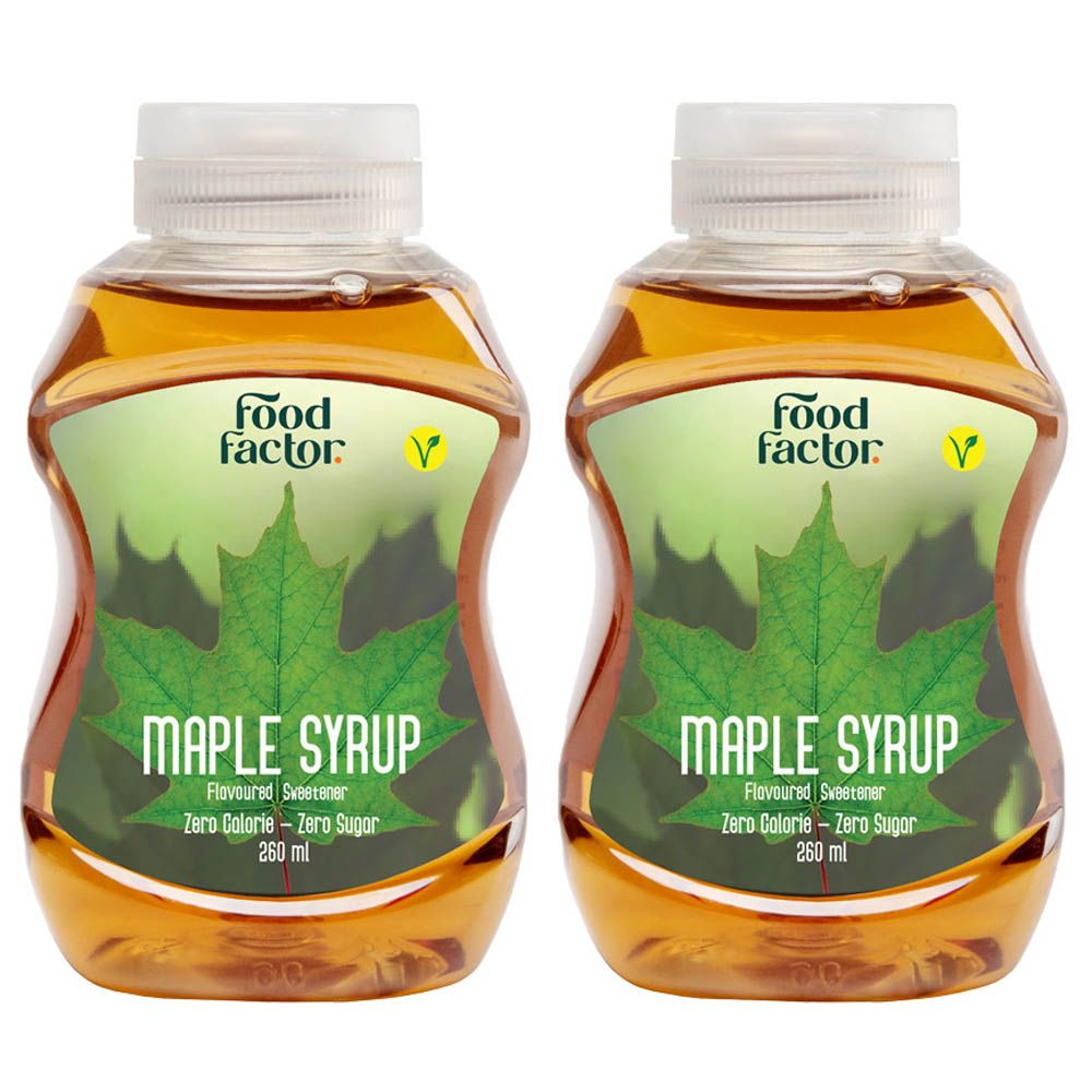 Food Factor - Zero Sugar & Calorie Maple Syrup 260ml - Pack of 2