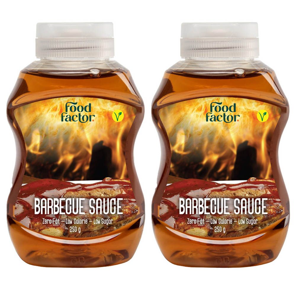 Food Factor - Low Sugar & Zero Fat Barbeque Sauce 250g - Pack of 2