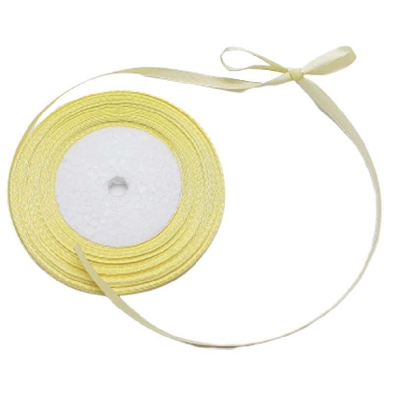 Craft Box - 1/4" Satin Ribbon 36 yards - Light Yellow