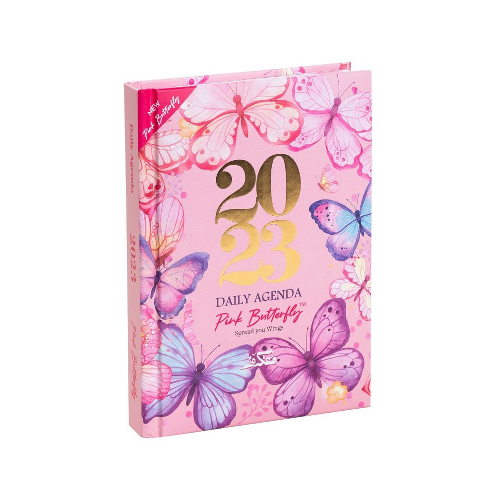 Mofkera - Daily Agenda 2023 - Pink Butterfly
