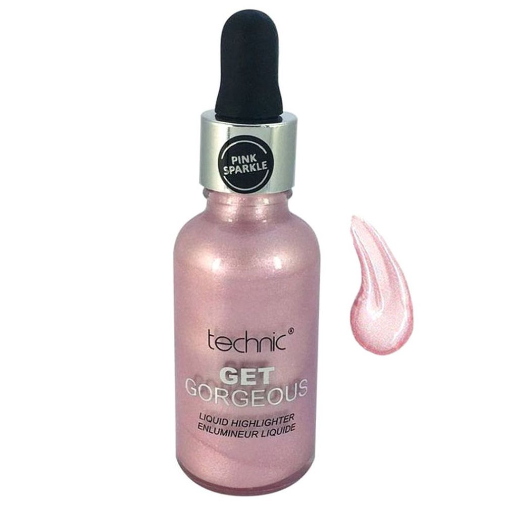 Technic - Liquid Get Gorgeous Highlighter - Pink Sparkle