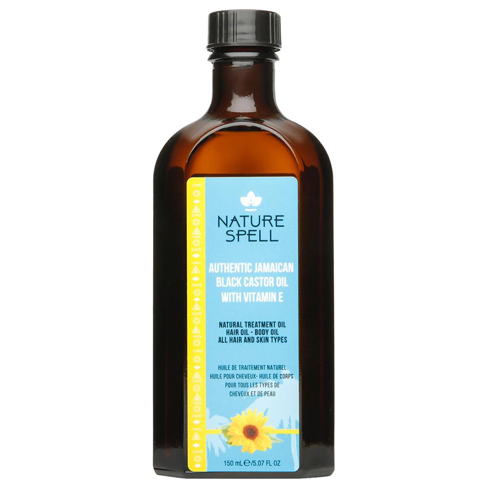 Nature Spell - Authentic Jamaican Black Castor Oil with Vitamin E - 150ml