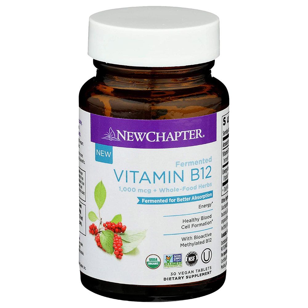 New Chapter - Fermented Vitamin B12 - 30 Tablets