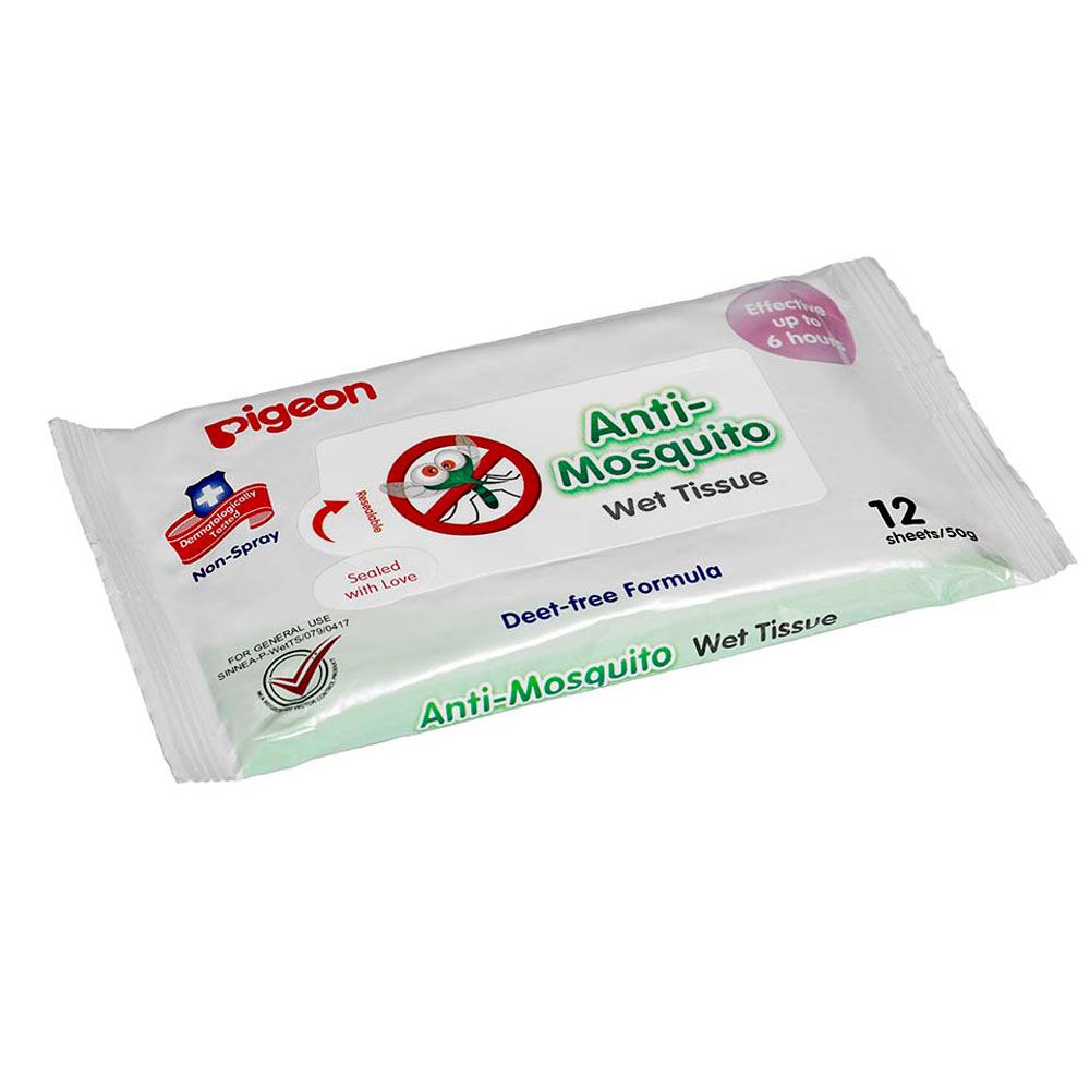 Pigeon - Anti Mosquito Wipes 12's
