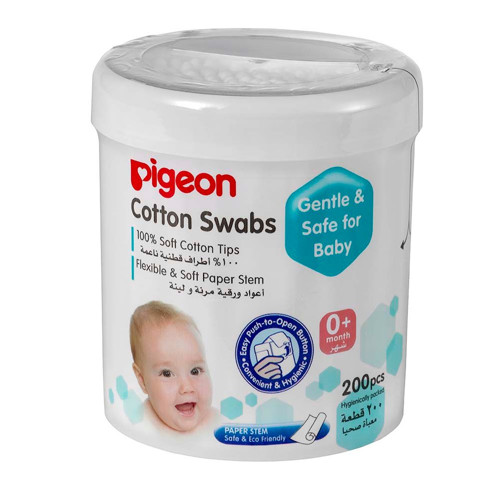 Pigeon - Cotton Swabs Extra Thin Paper Stem 200 26546