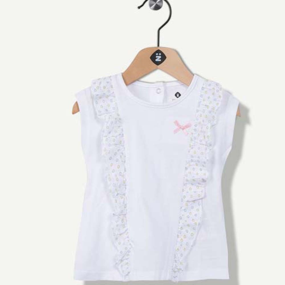 زي جنريشن توب للبنات أبيض