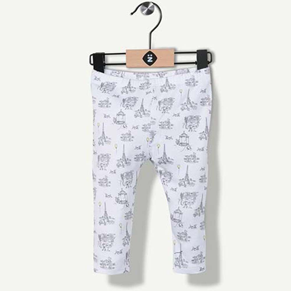 زي جنريشن بنطال بناتي محبوك أبيض