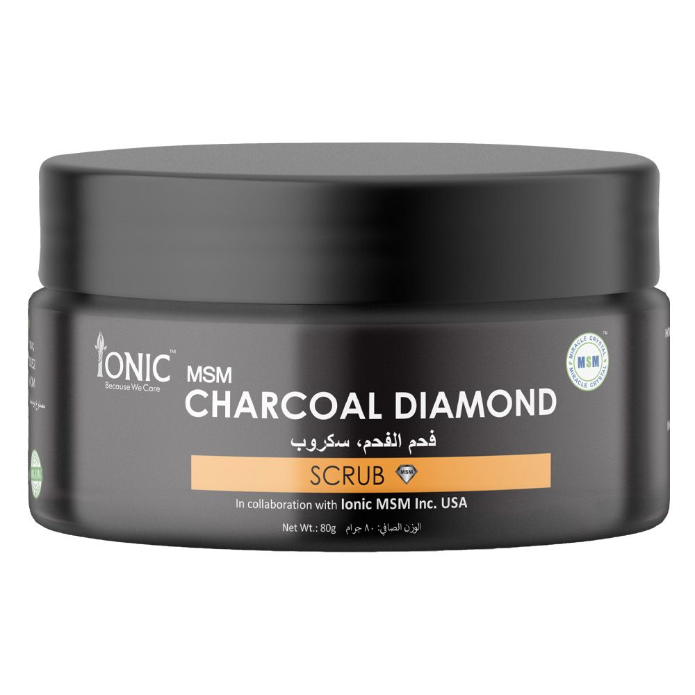 Ionic MSM Activated Charcoal Face Scrub For Exfoliation