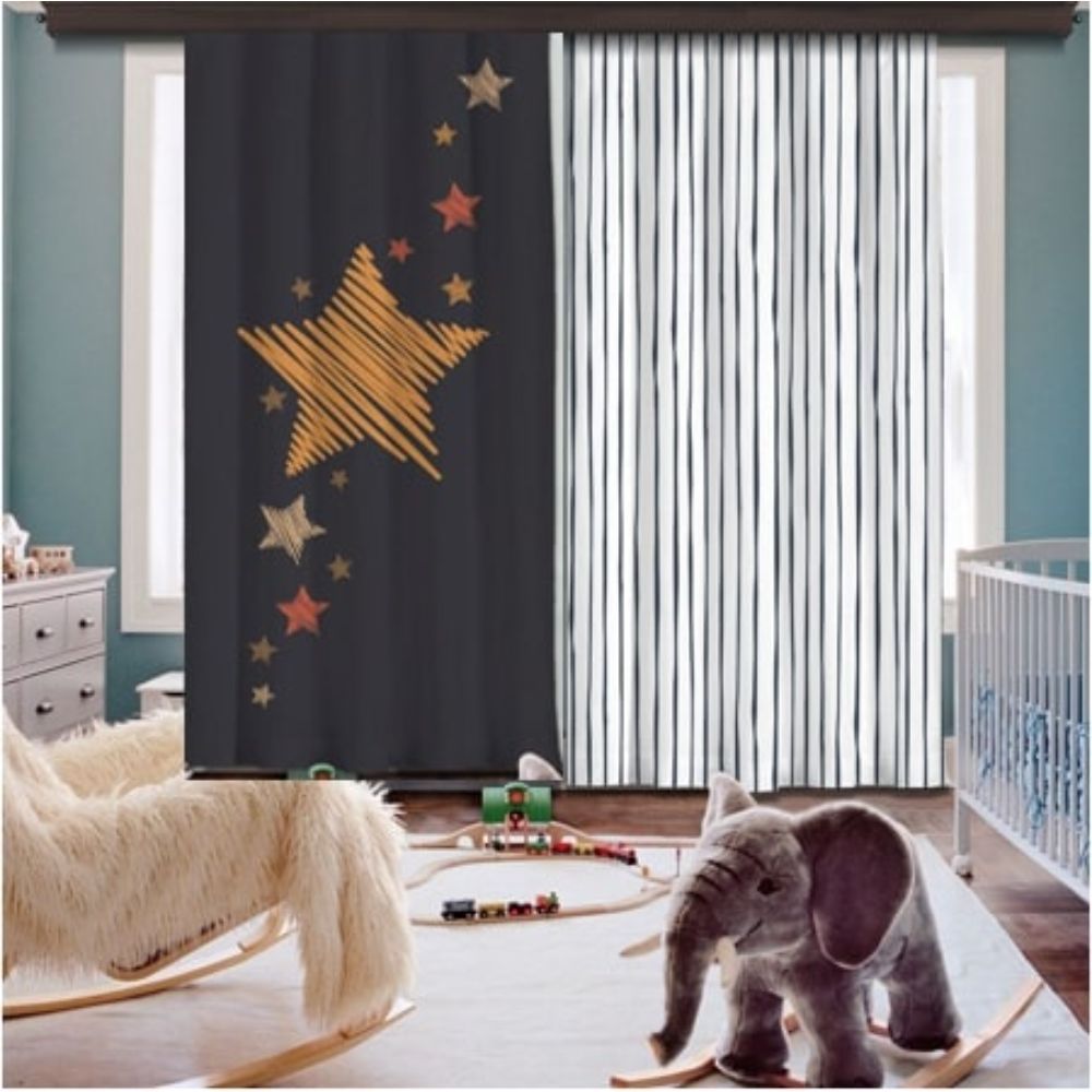 Cipcici - Star In My Dreams 2 Panel Curtain