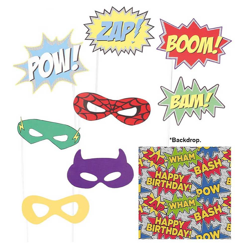 Fiestas Guirca - Hero Photo Props W/ Background - Pack Of 9