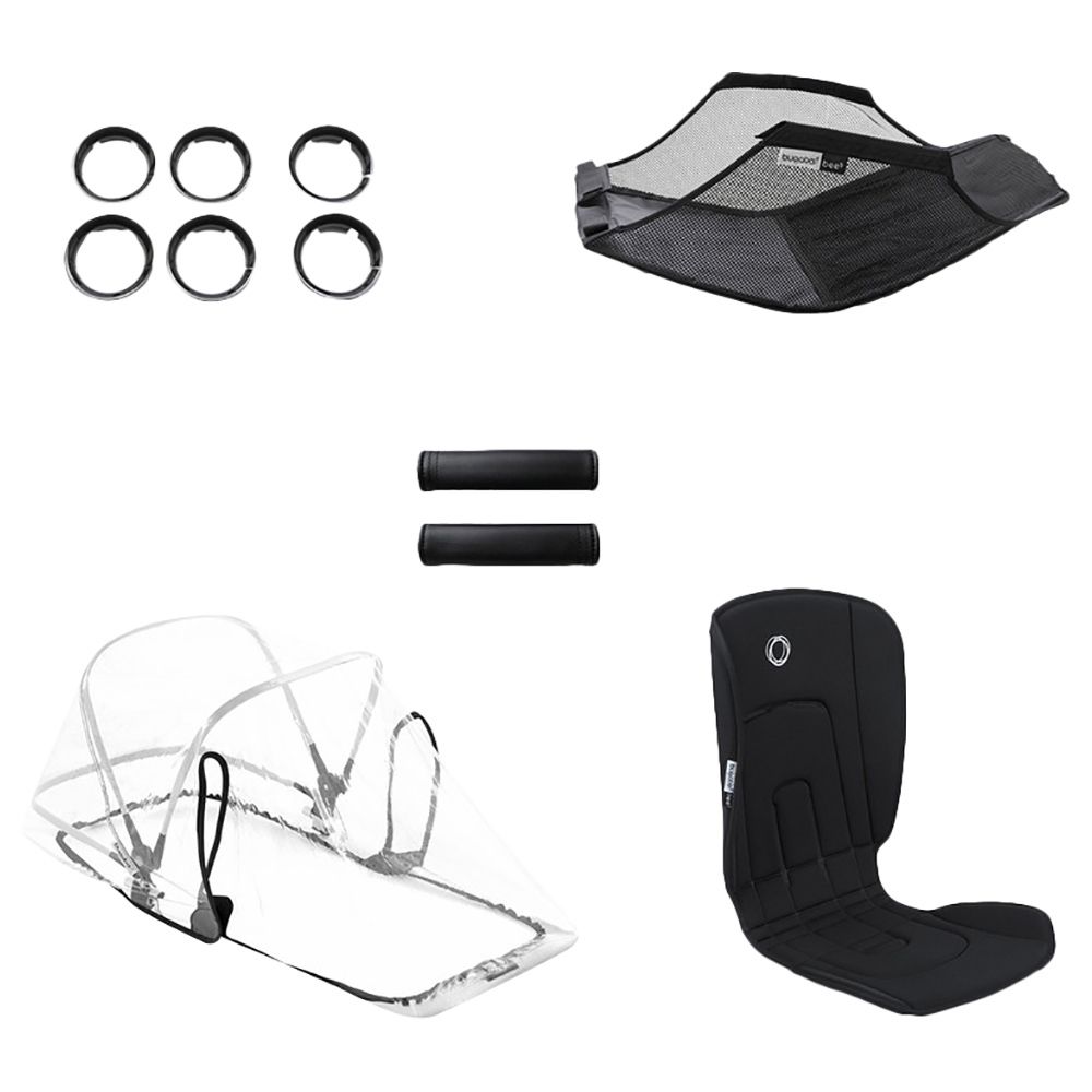 بوغابو- مجموعة الملحقات لعربيات الأطفال بي5  - أسود