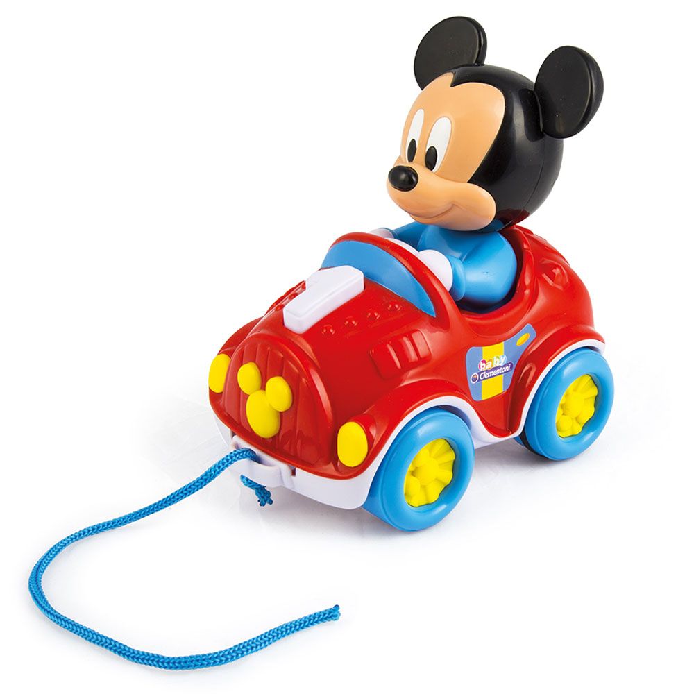 Clementoni - Disney Baby Mickey Pull Along Car