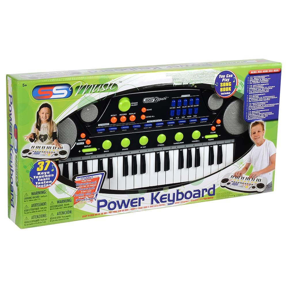 Ssonic - Supersonics Power Keyboard 37 Keys Battery Operated