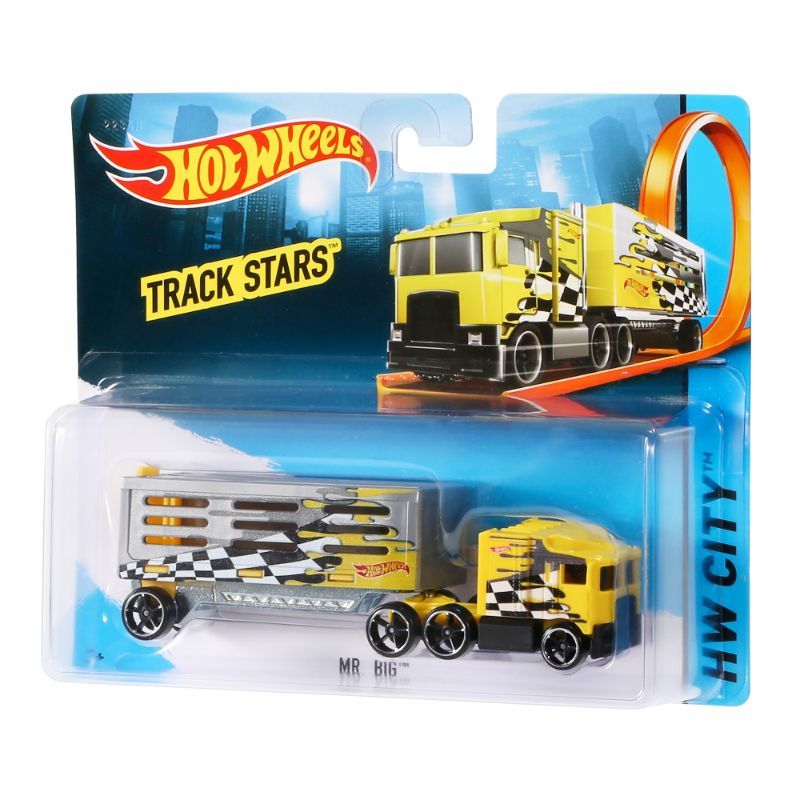 Hot Wheels City Basic Cars Track Trucks Yellow