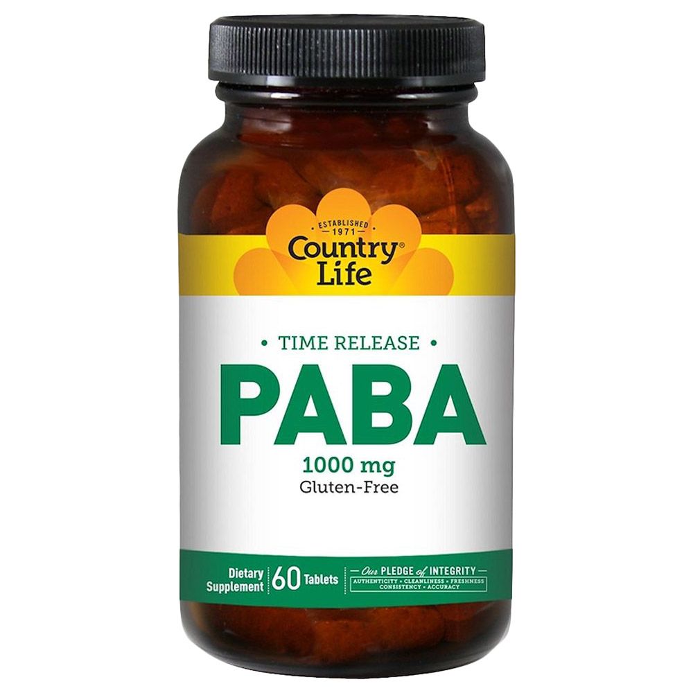 Country Life - PABA 1000mg Tablets 60's