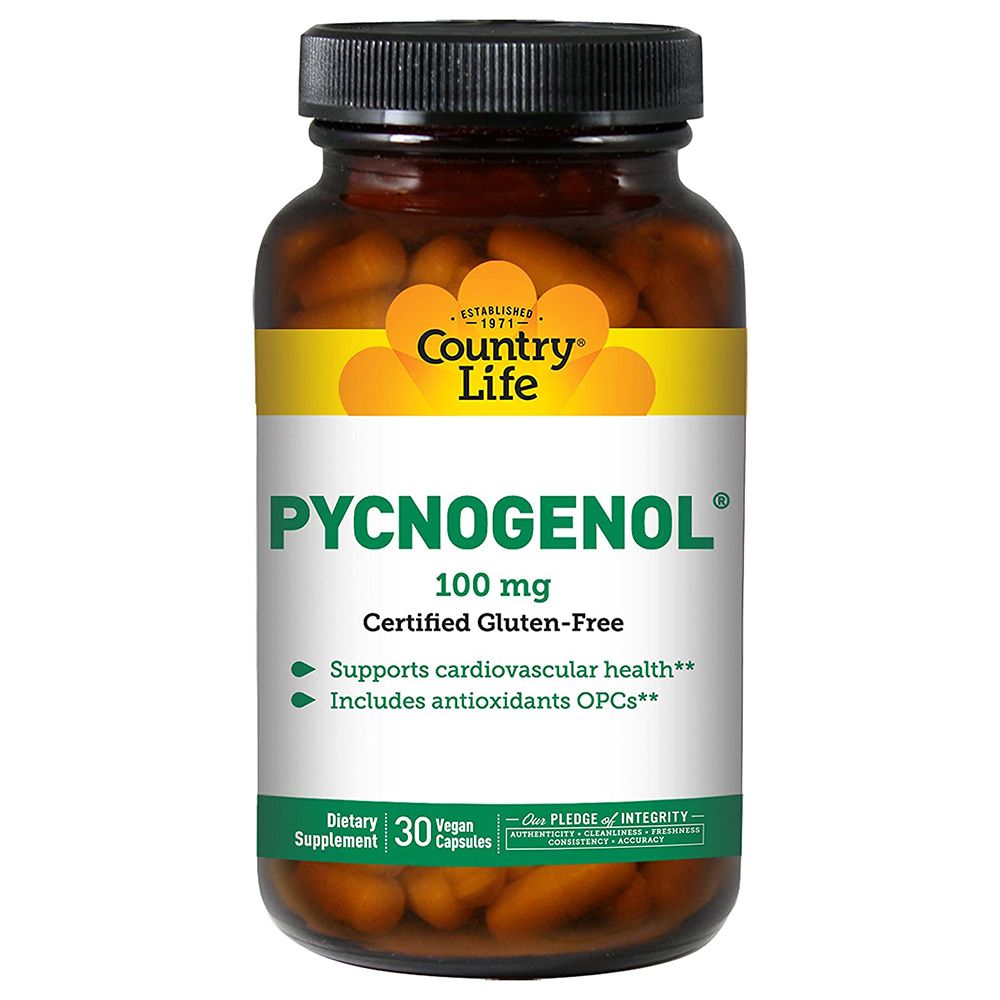 Country Life - Pycnogenol 100mg Vegan Capsules 30's
