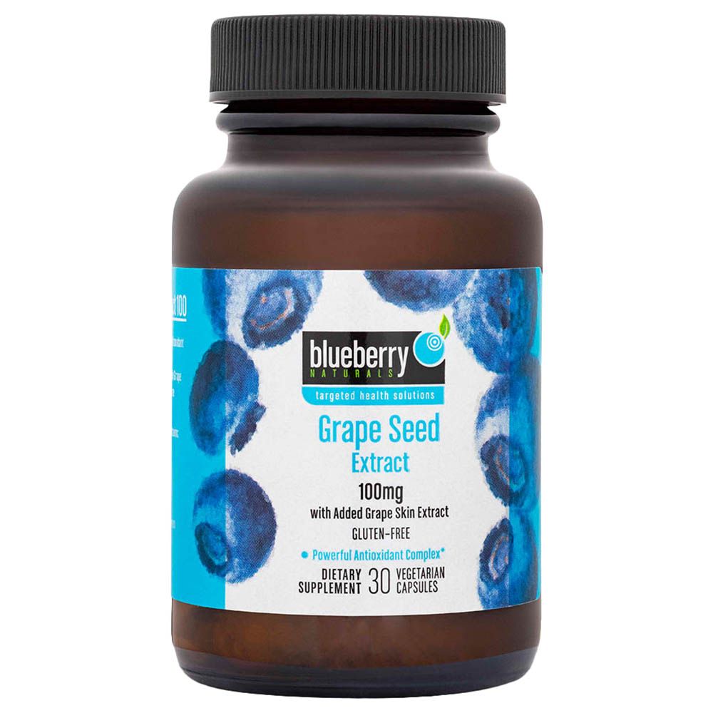 Blueberry Naturals Grape Seed Extract 100mg Capsules 30 s