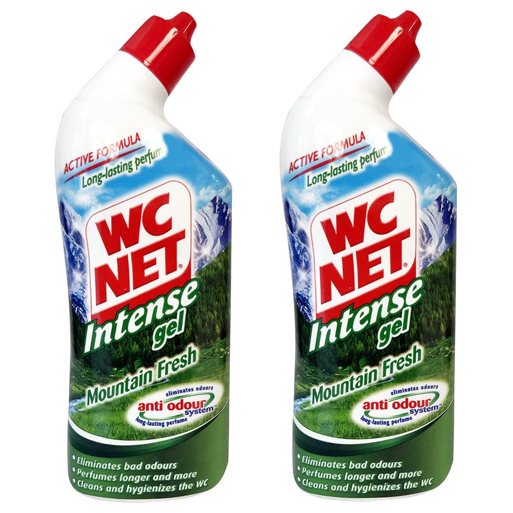 Wc Net - Toilet Cleaner Gel 750ml Pack Of 2 - Mountain Fresh