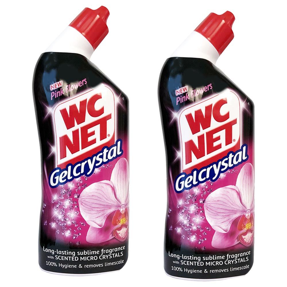 Wc Net - Toilet Cleaner Gel 750ml Pack Of 2 - Pink Flowers