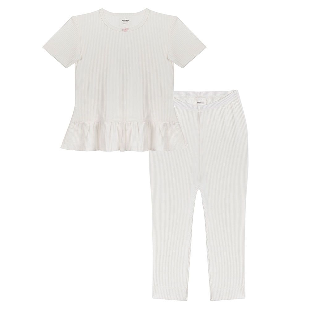 Antebies - Short Sleeve Pyjamas - White