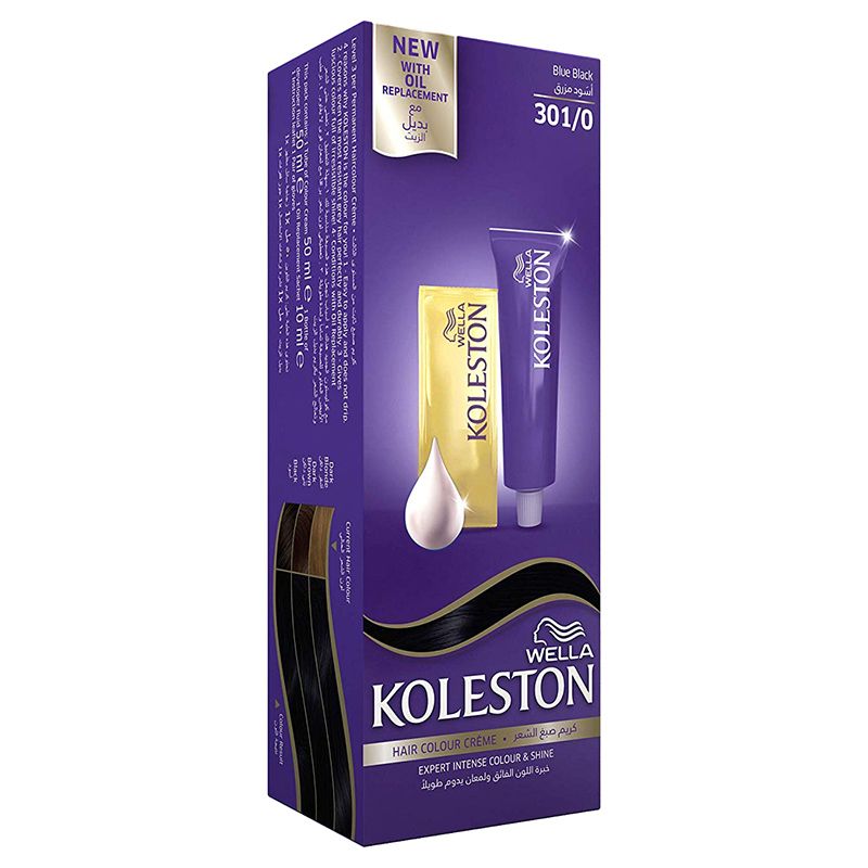 Wella - Koleston Hair Colour Creme 301/0 Blue Black