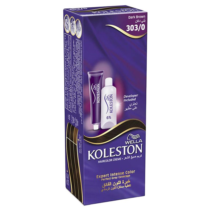 Wella - Koleston Hair Colour Creme 303/0 Dark Brown