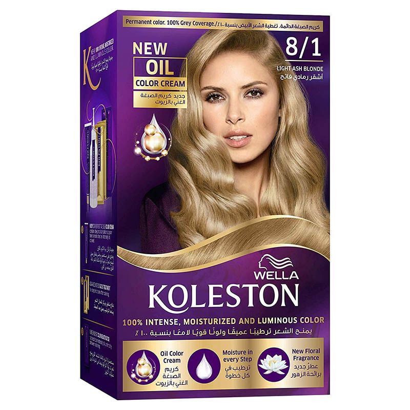Wella - Koleston Permanent Color Cream 8/1 Light Ash Blonde