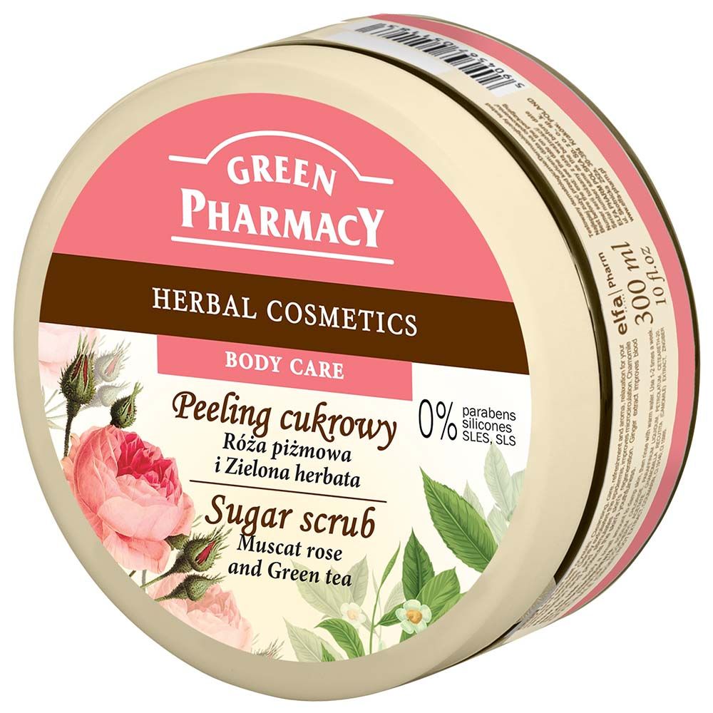 Green Pharmacy - Sugar Scrub Muscat Rose And Green Tea 300ml